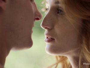 Perfect Redhead Drops To Her Knees To Suck Cock