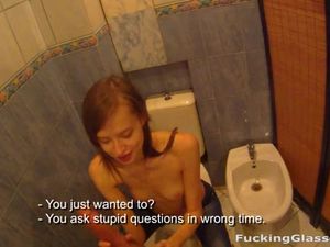 Sneaking To The Bathroom For A Public Blowjob