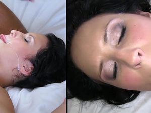 Bikini Tan Lines On A Sexy Cock Riding Brunette